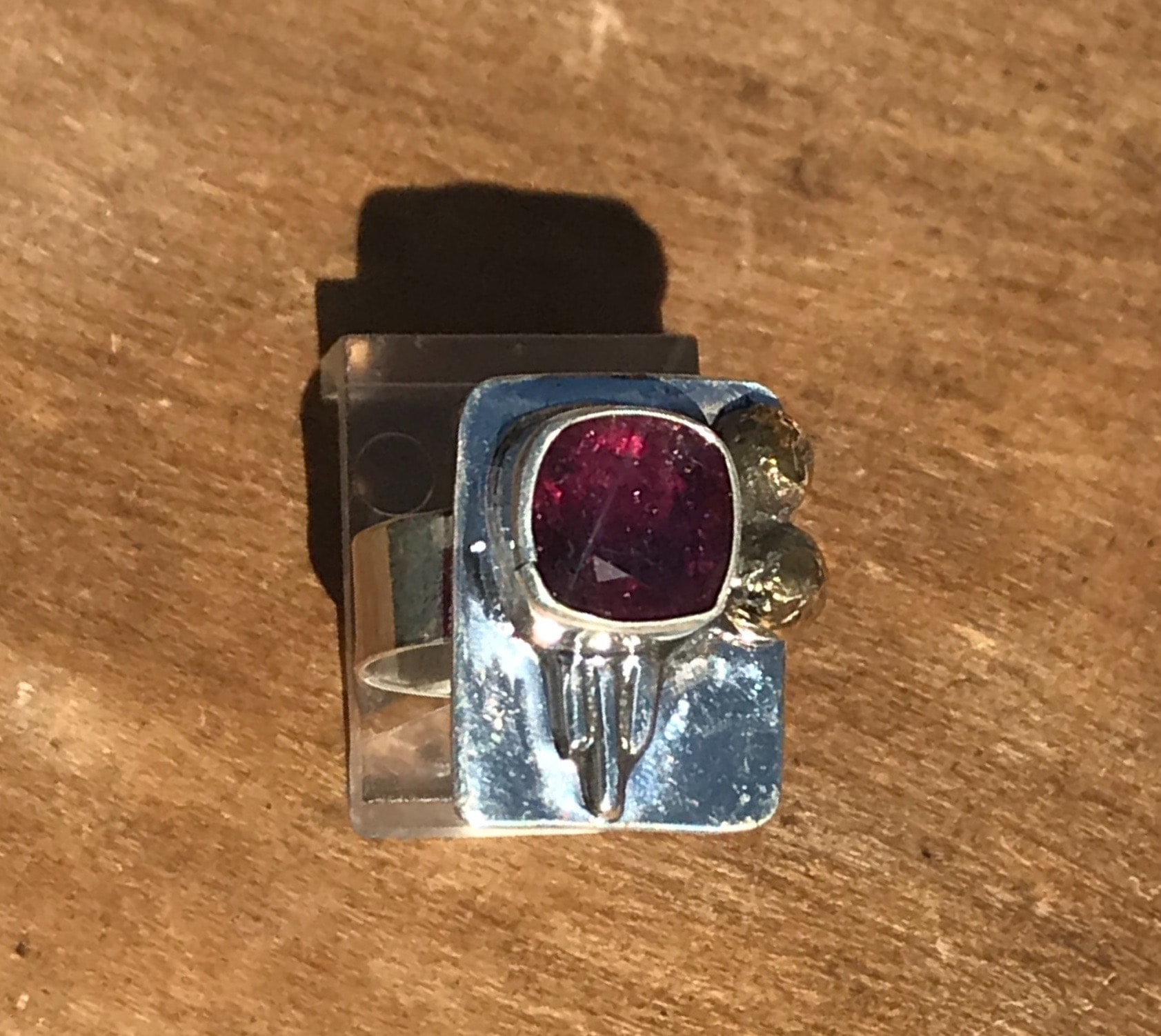 Red Spinel Ring in Sterling Silver